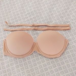 VS PINK Strapless Push-up Bra